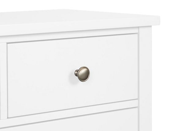 Charleston White 2-drawer Nightstand