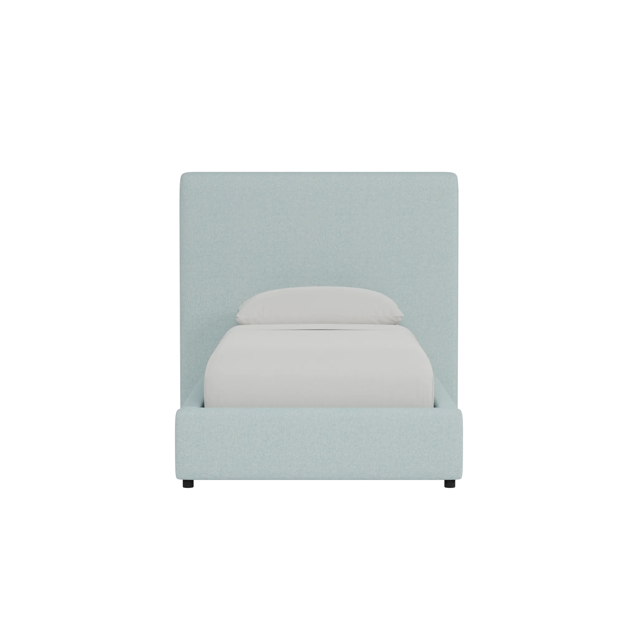 Grayton Elite Light Blue 54" Upholstered Platform Bed