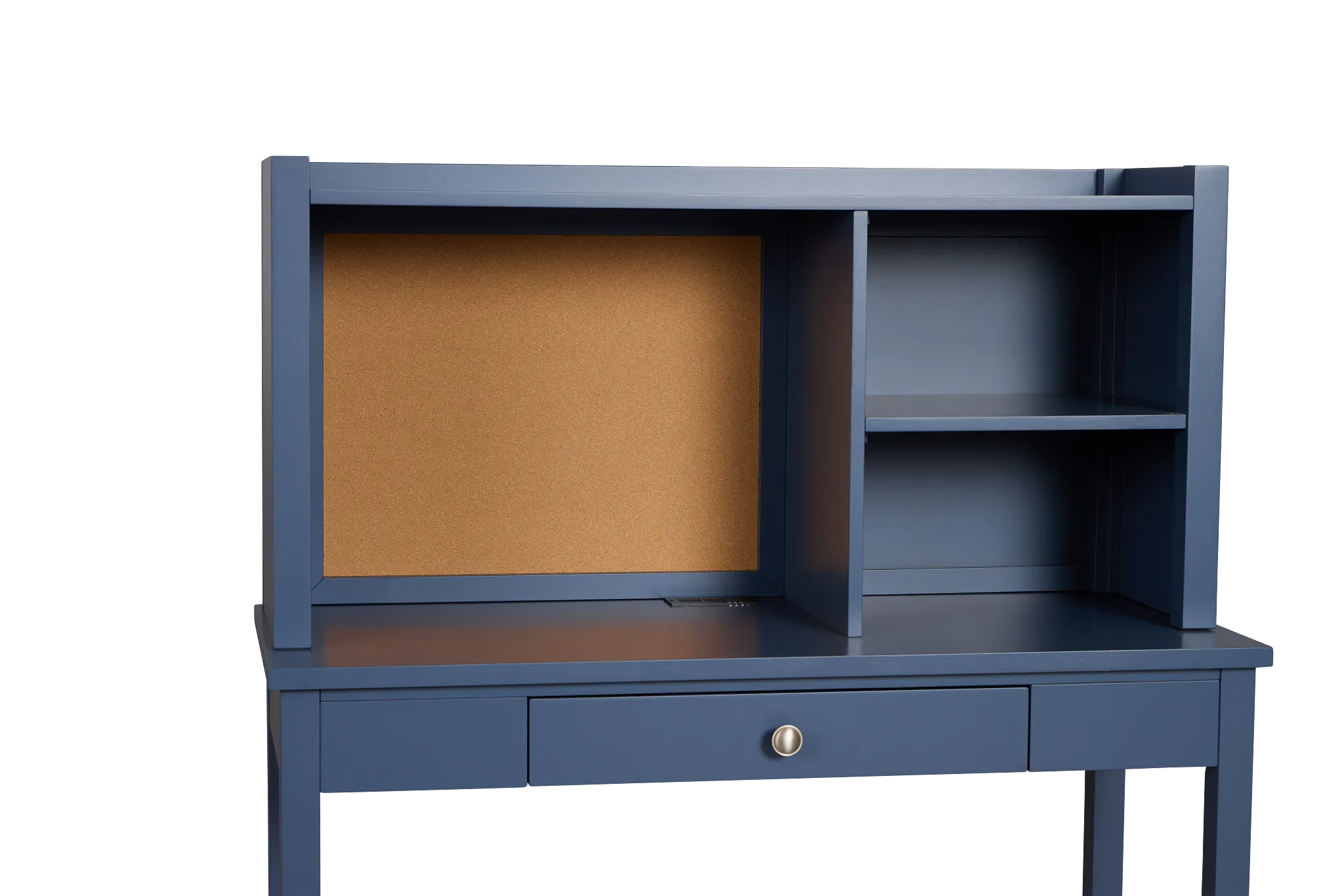 Charleston Dark Blue 1-drawer Desk & Hutch