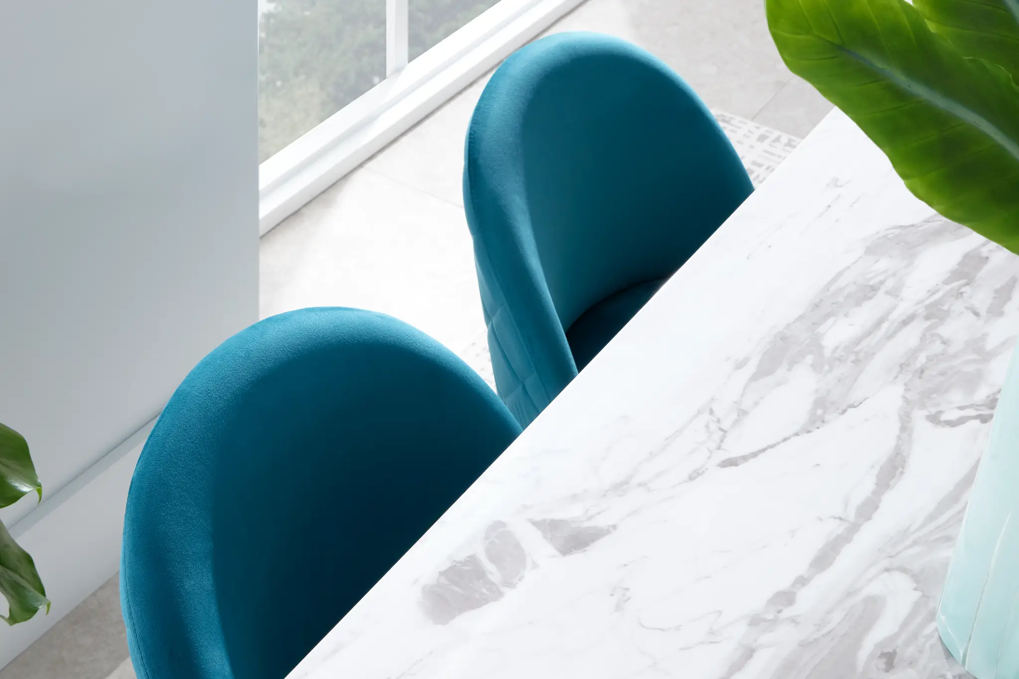 Capri Dark Teal Velvet Upholstered Side Chair W/ Chrome Legs Capri Dark Teal Velvet Upholstered Side Chair W/ Chrome Legs