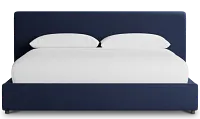 Grayton Joya Dark Blue 44" Upholstered Platform Bed