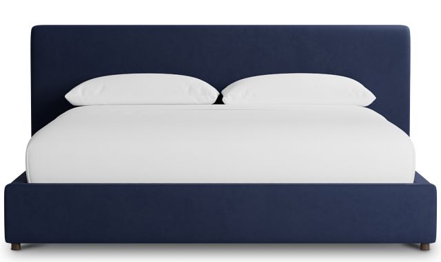 Grayton Joya Dark Blue 44" Upholstered Platform Bed
