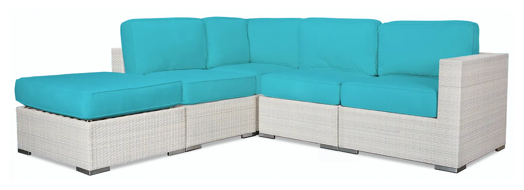 Biscayne Dark Teal 5-piece Modular Sectional