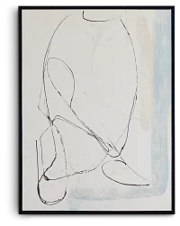 Moose Ivory Framed Canvas Wall Art