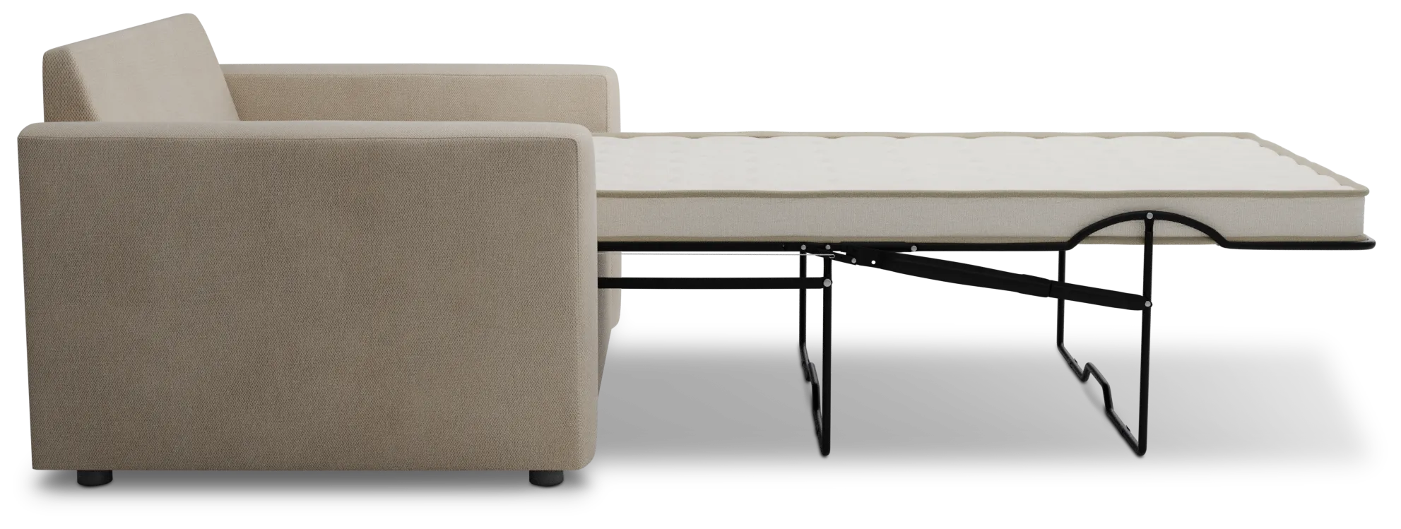 Siesta Peyton Beige Fabric Innerspring Sleeper