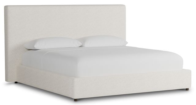Grayton Natural Beauty Beige 54" Upholstered Platform Bed