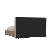 Grayton Merino Brown 44" Upholstered Platform Bed