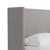 Captiva Peyton Gray 48" Upholstered Shelter Bed