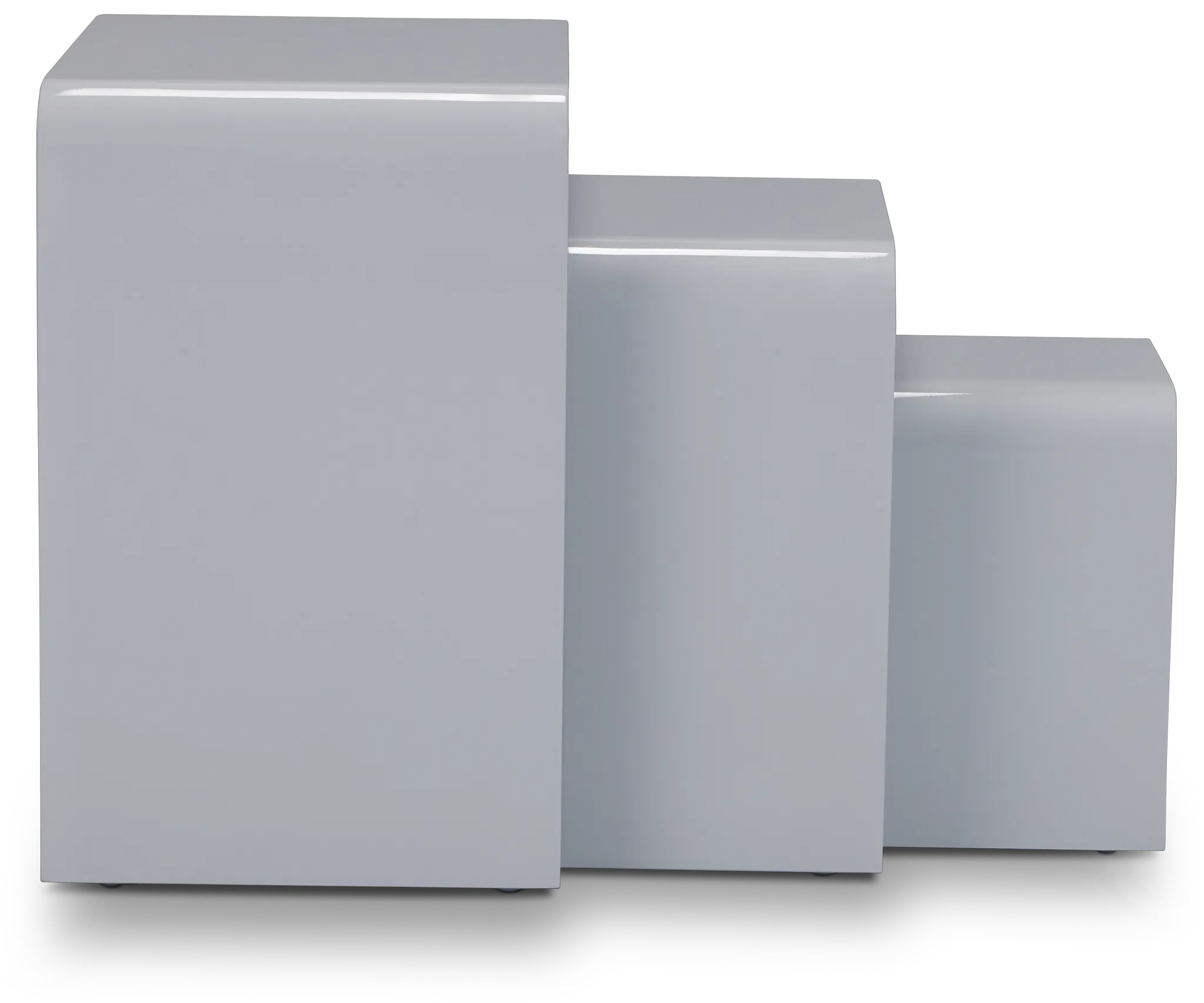 Zayden Gray Set Of 3 Nesting End Table