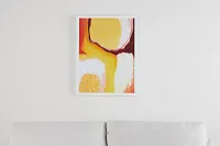 Bodie Orange Framed Wall Art