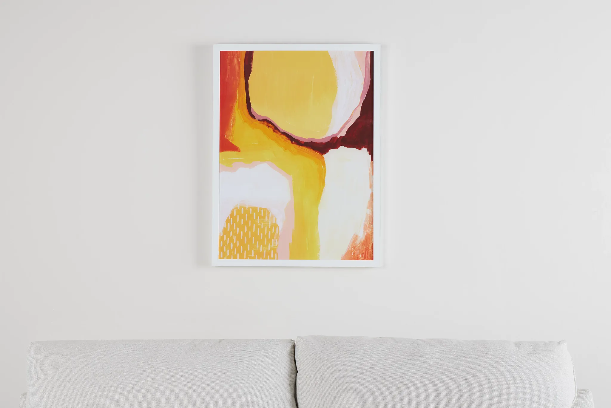 Bodie Orange Framed Wall Art