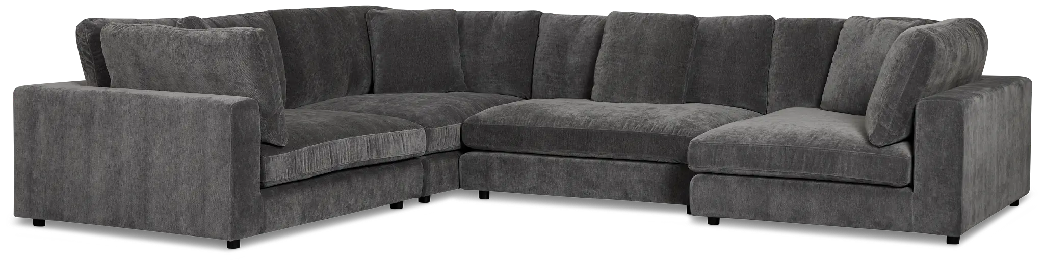 Lounge Dark Gray Fabric Medium Right Chaise Sectional Lounge Dark Gray Fabric Medium Right Chaise Sectional