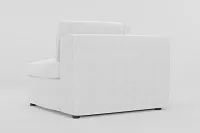 Destin Revenue White Fabric Corner Chair