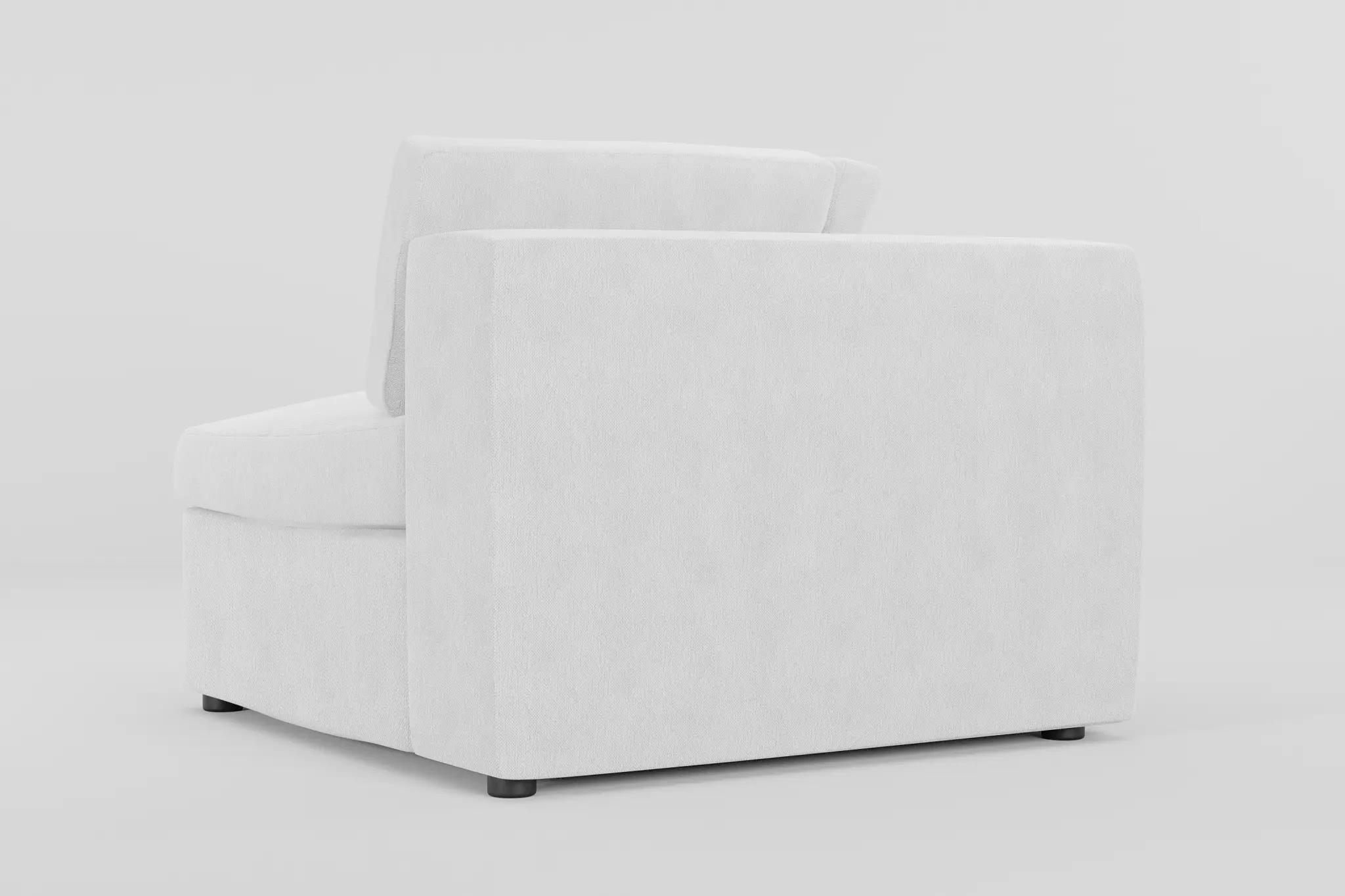 Destin Revenue White Fabric Corner Chair Destin Revenue White Fabric Corner Chair