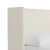 Captiva Gellar White 48" Upholstered Shelter Bed