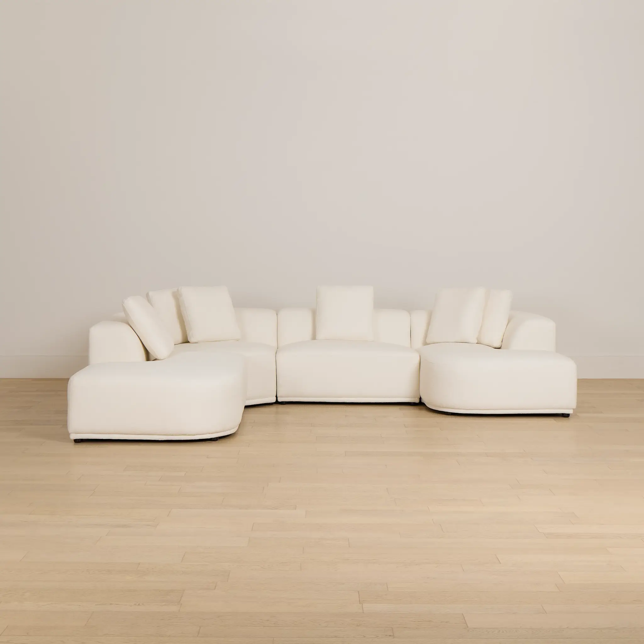 Catalina White Fabric Medium Right Chaise Sectional Catalina White Fabric Medium Right Chaise Sectional