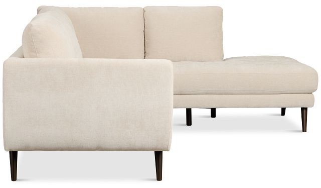 Indie Beige Fabric Small Right Bumper Sectional