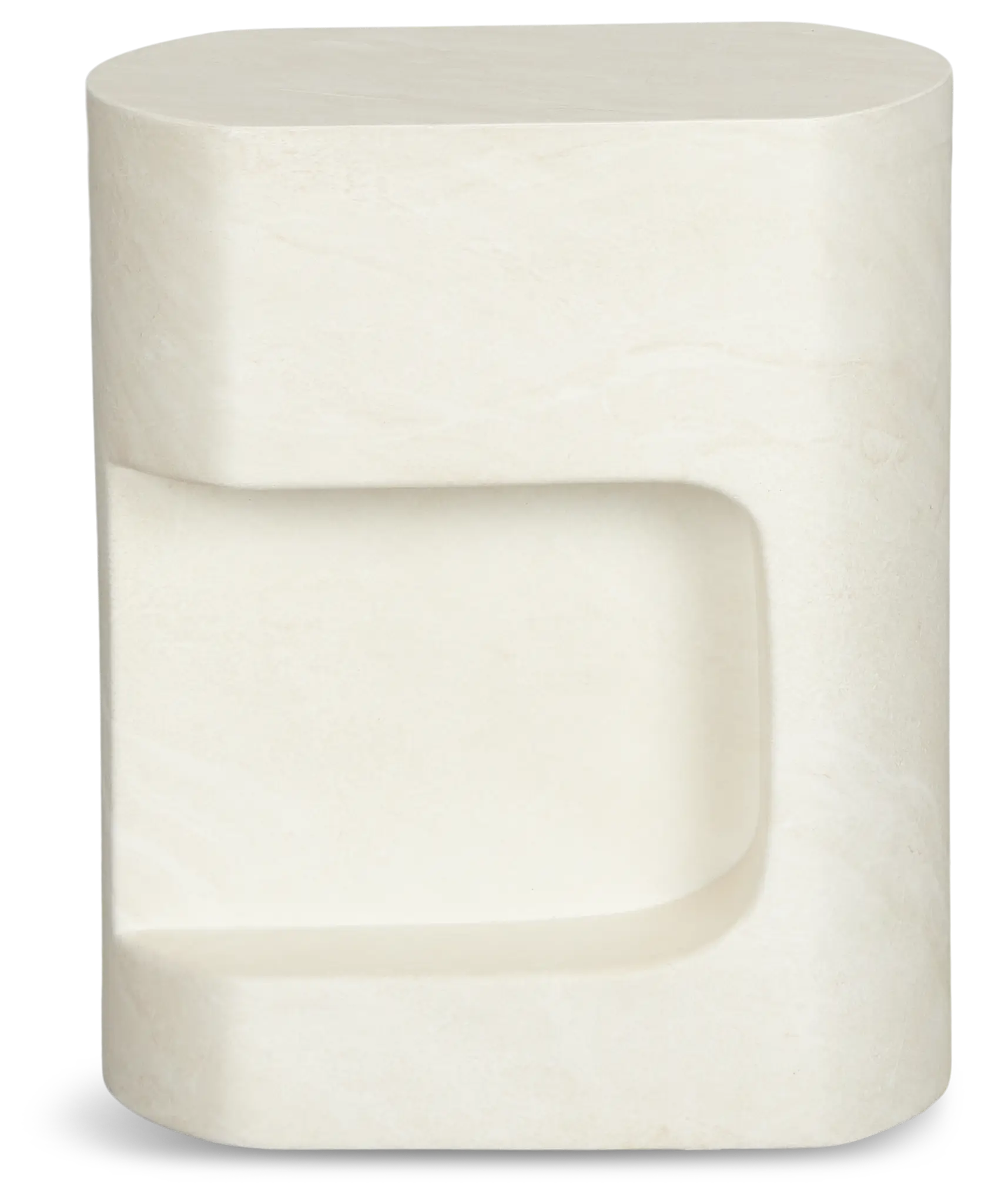 Layla White Curved End Table Layla White Curved End Table