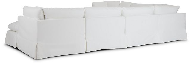 Raegan White Fabric Large Right Chaise Sectional (6)