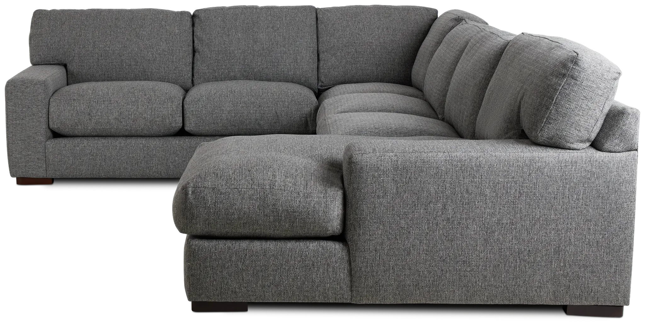 Veronica Dark Gray Down Medium Right Chaise Sectional Veronica Dark Gray Down Medium Right Chaise Sectional