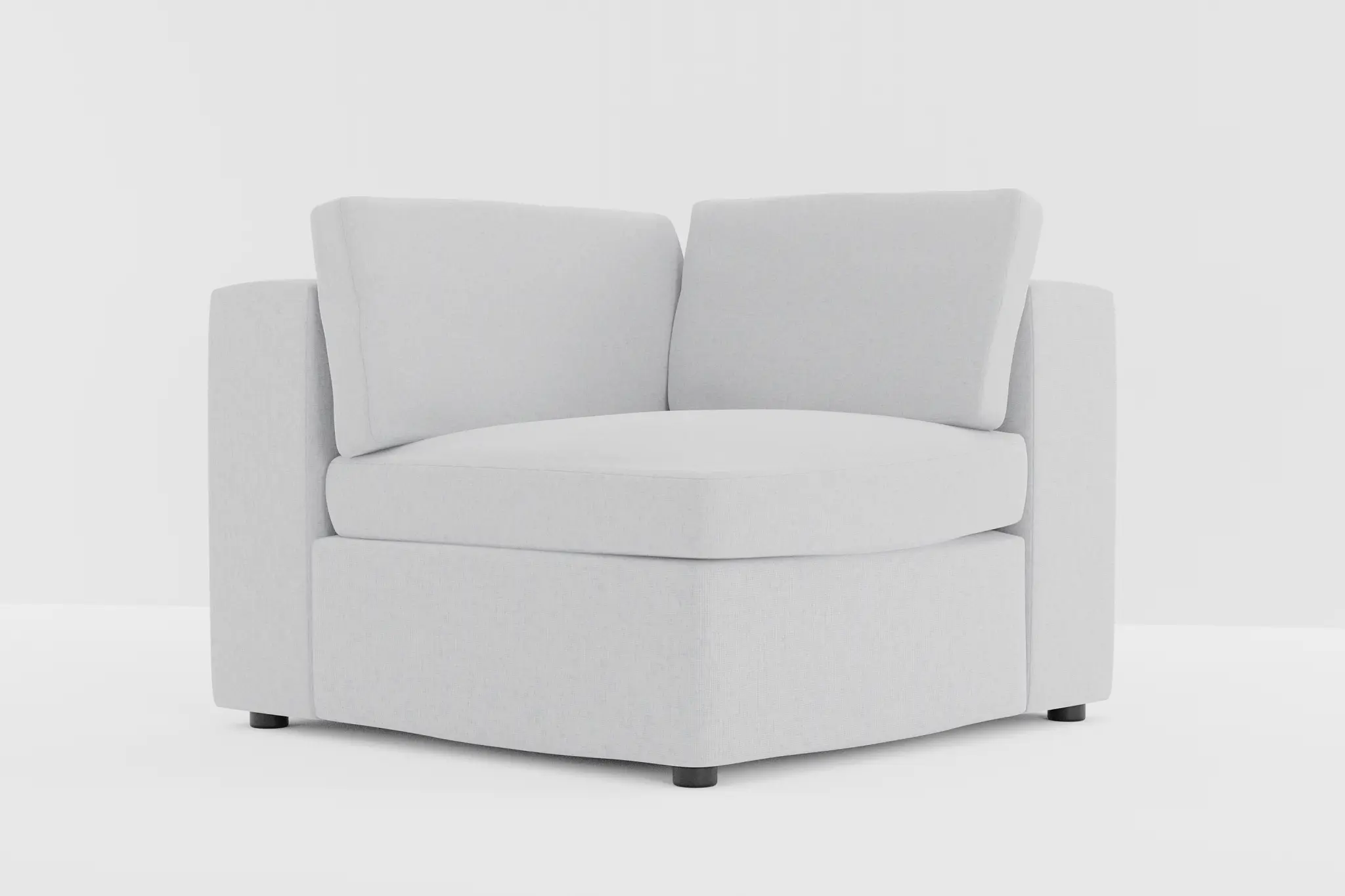 Destin Delray Light Gray Fabric Corner Chair Destin Delray Light Gray Fabric Corner Chair