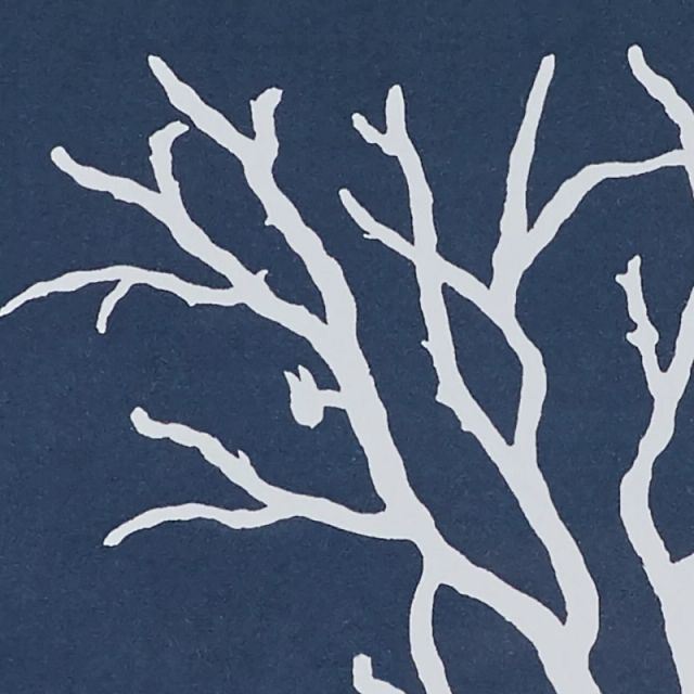 Lyra Dark Blue Framed Wall Art