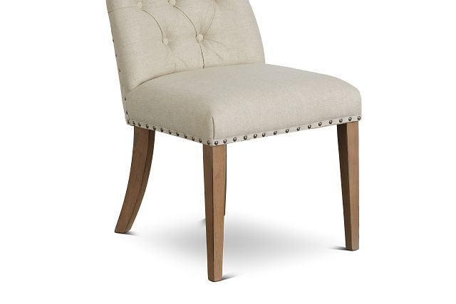 Haddie Light Tone Upholstered Side Chair