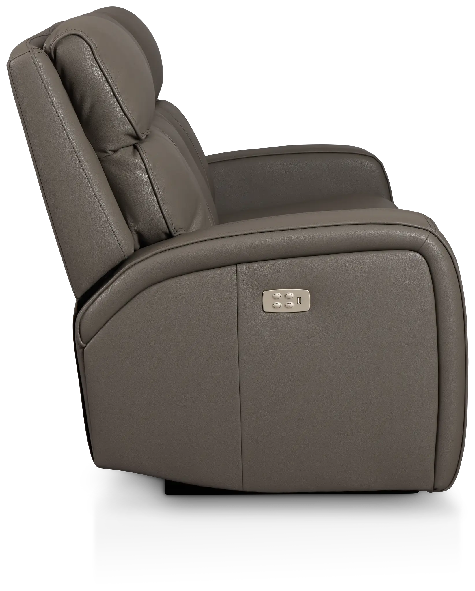 Rhett Gray Micro Power Reclining Sofa Rhett Gray Micro Power Reclining Sofa