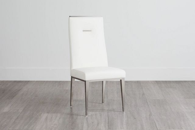 Alameda White Upholstered Side Chair (0)