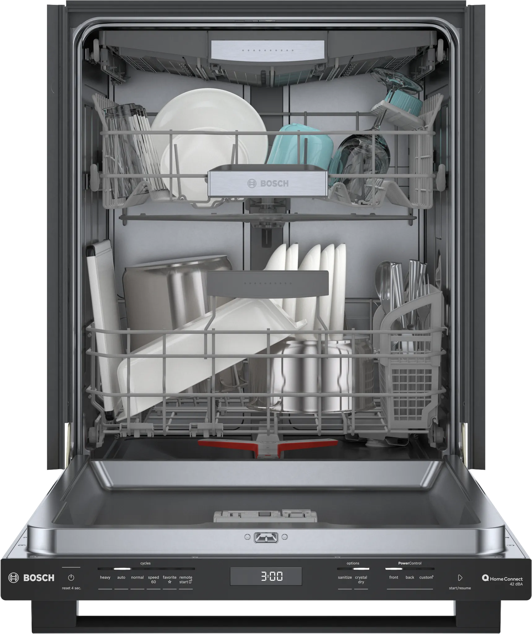 Bosch 800 Series Black 24" Built In Dishwasher