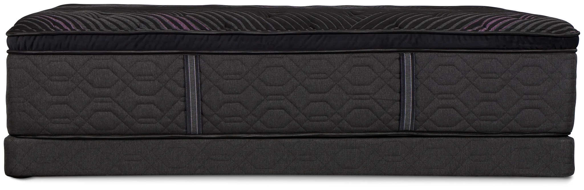 Beautyrest Black Series Two Plush Pillow Top Low-profile Mattress Set