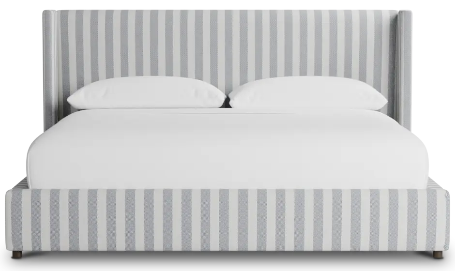 Captiva Sea Lane Dark Blue 48" Upholstered Shelter Bed Captiva Sea Lane Dark Blue 48" Upholstered Shelter Bed