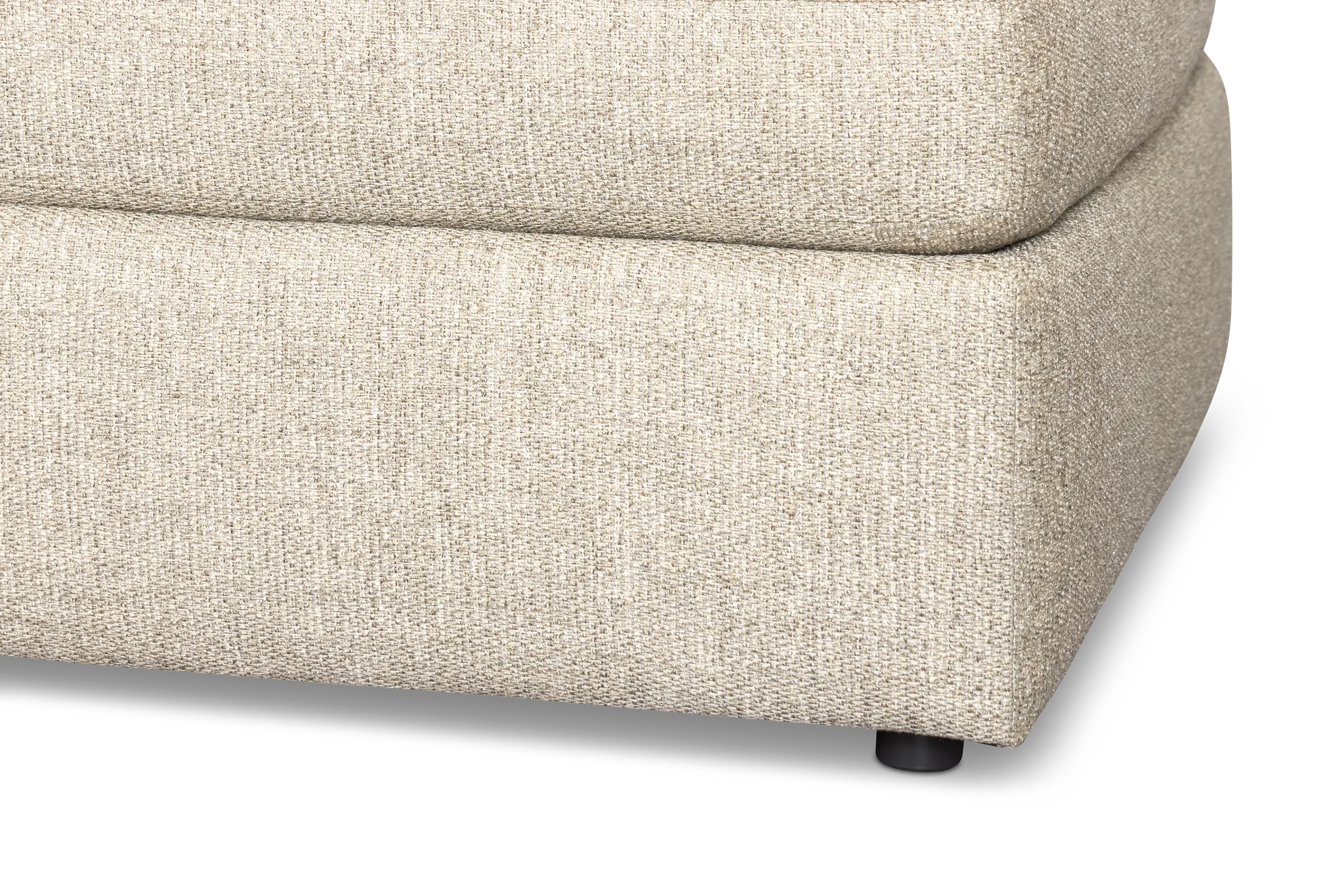 Maxwell Dark Gray Fabric Ottoman
