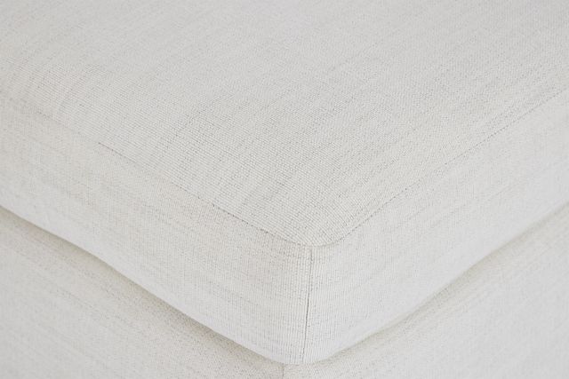 Noah Ivory Fabric Ottoman