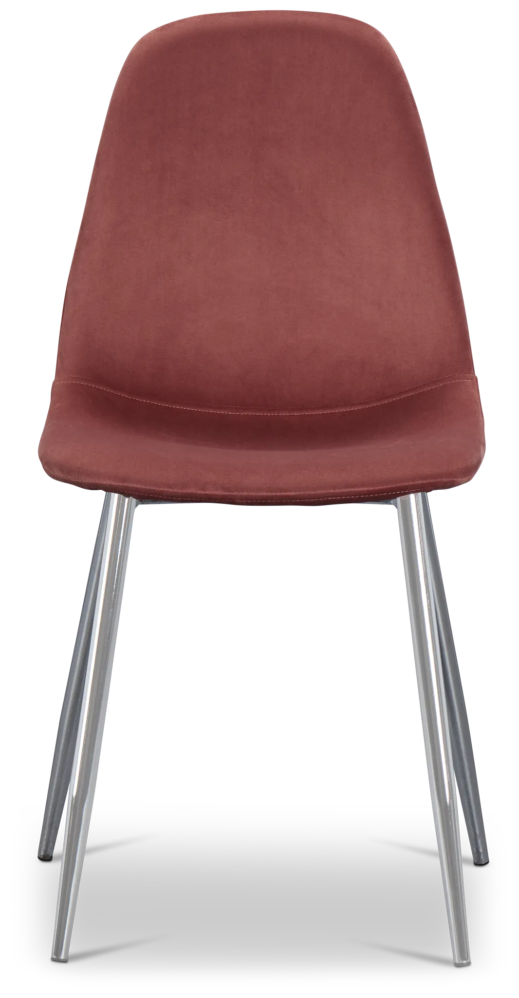 Havana Light Pink Velvet Upholstered Side Chair W/ Chrome Legs