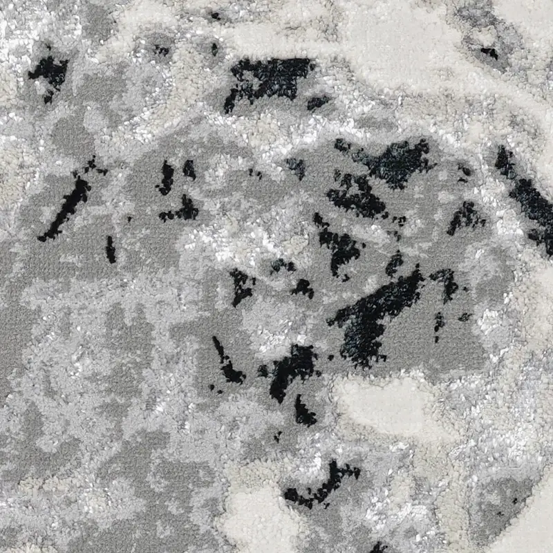 SILVER Frenzy Silver 8x10 Area Rug