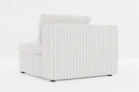 Destin Sea Lane Light Gray Fabric Corner Chair