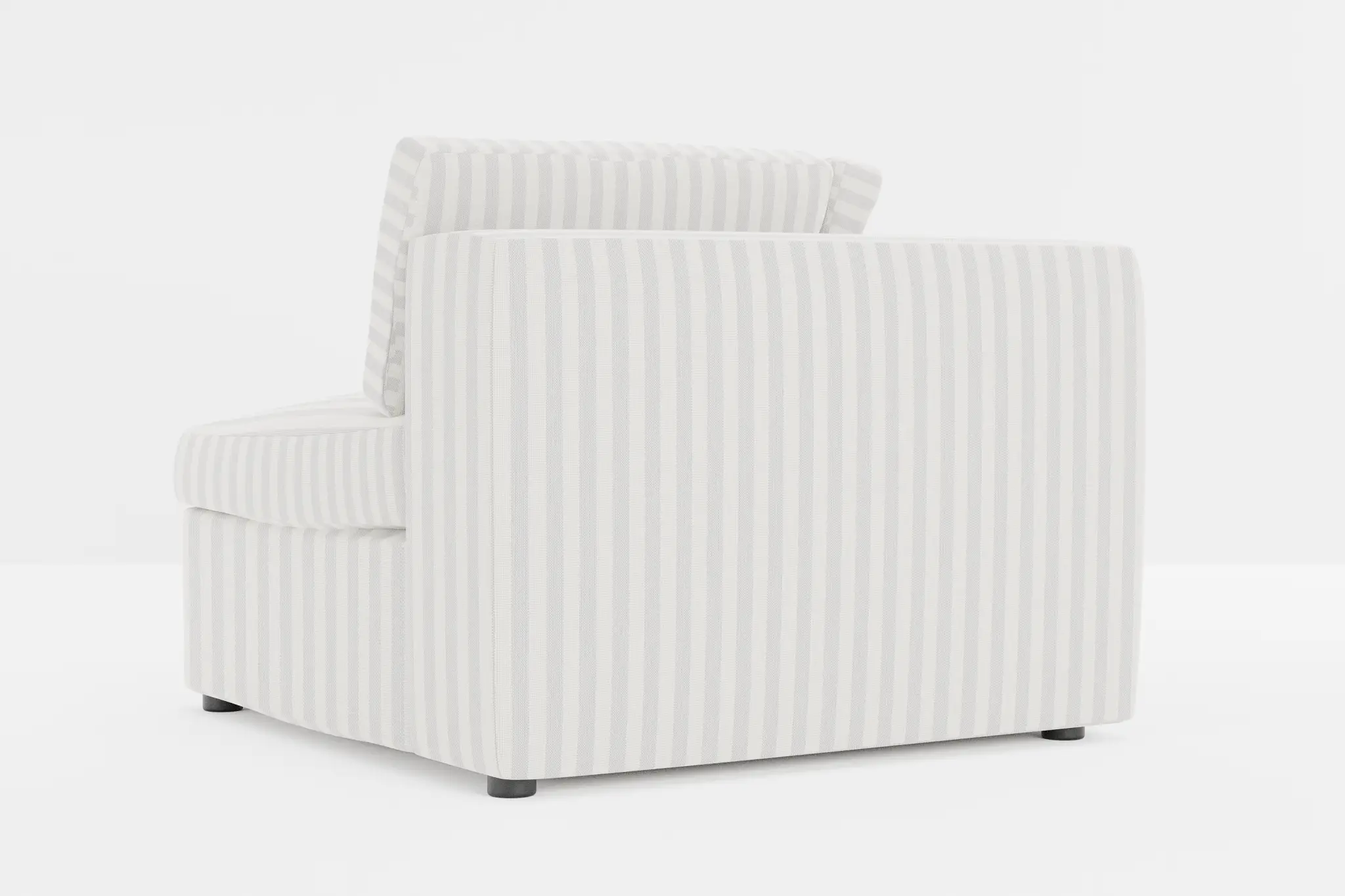 Destin Sea Lane Light Gray Fabric Corner Chair Destin Sea Lane Light Gray Fabric Corner Chair