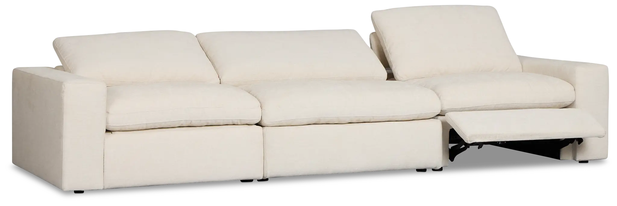 Drift Light Beige Fabric 3-piece Modular Power Sofa Drift Light Beige Fabric 3-piece Modular Power Sofa