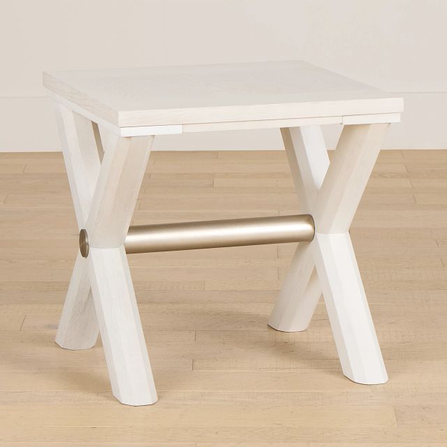 Brookside White End Table
