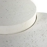 Four Hands Miza White Small Round Coffee Table