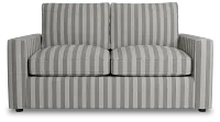 Siesta Sea Lane Dark Gray Fabric Loveseat