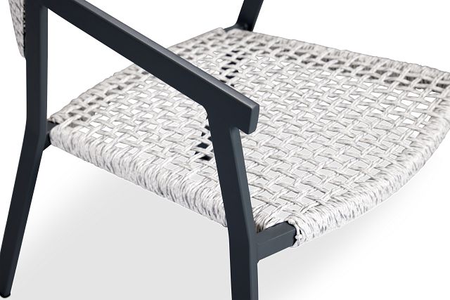 Valencia Gray Woven Arm Chair