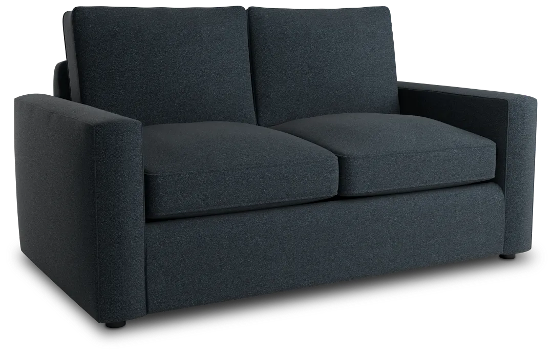 Siesta Elite Dark Blue Fabric Loveseat
