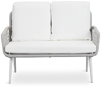 Andes White Woven Sofa