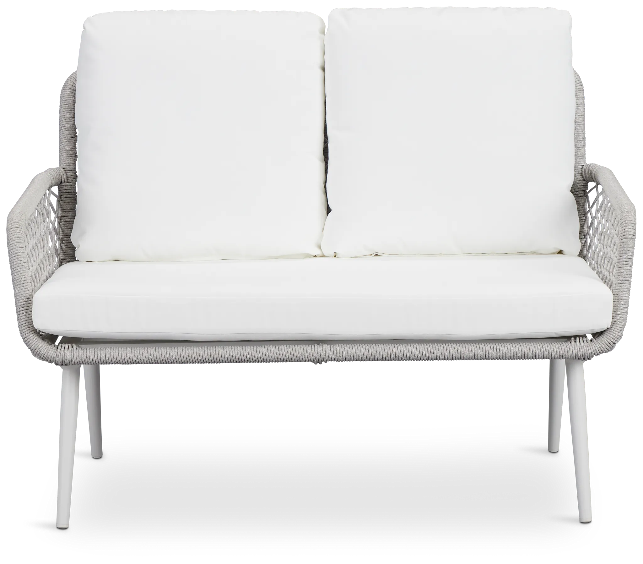 Andes White Woven Sofa