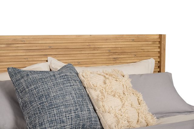 Perry Light Tone Panel Bed