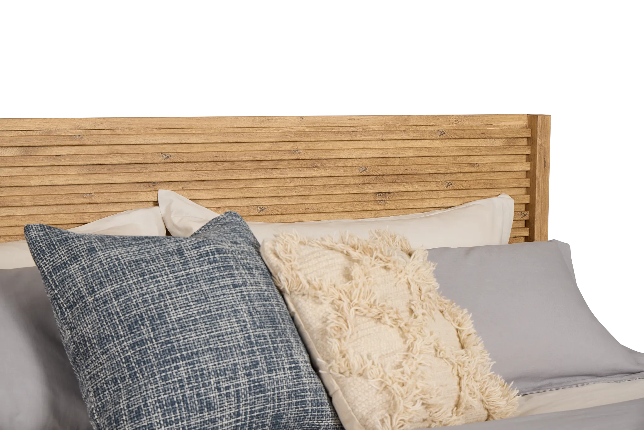 Perry Light Tone Panel Bed