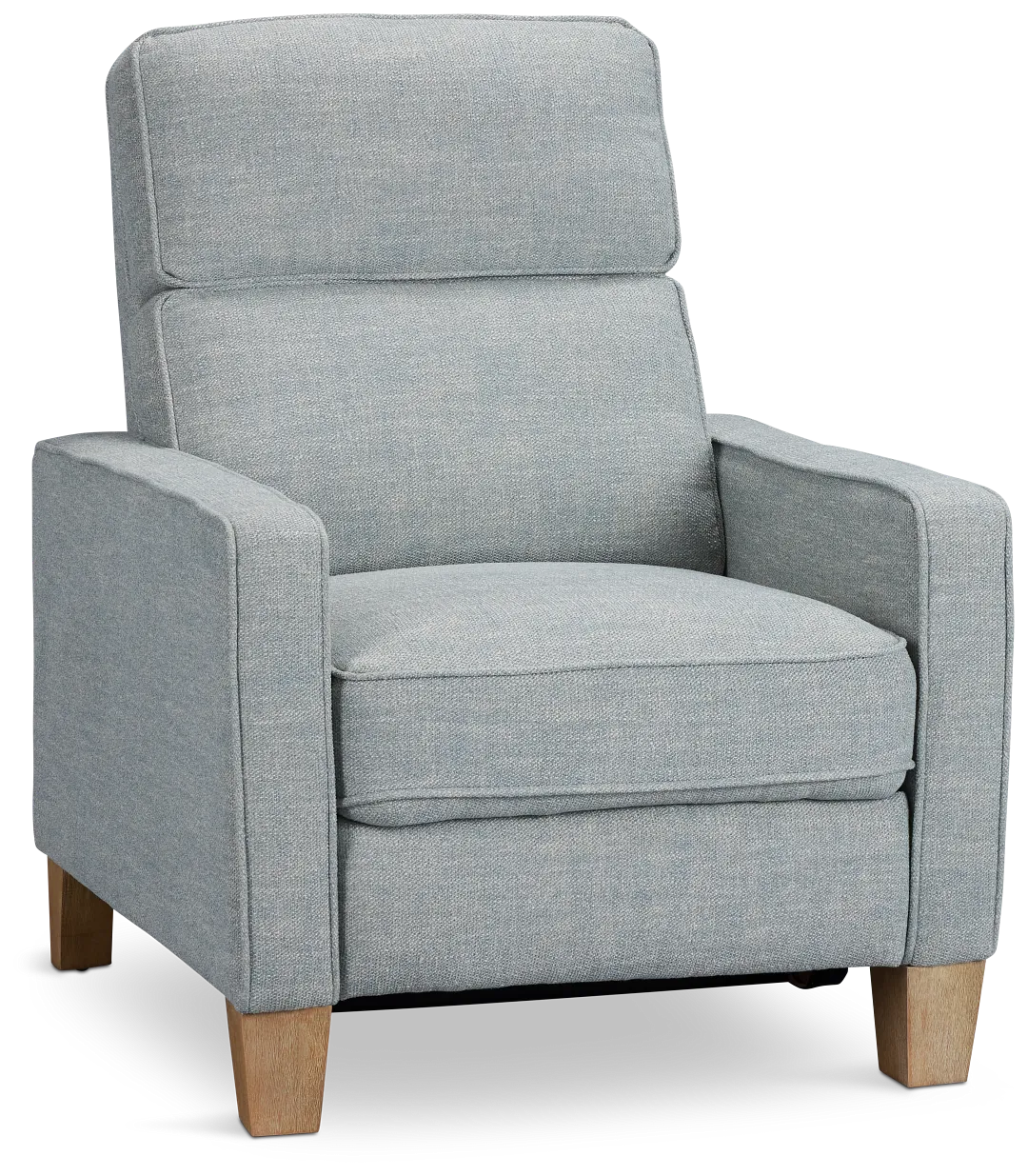 Bayside Light Blue Fabric Power Recliner