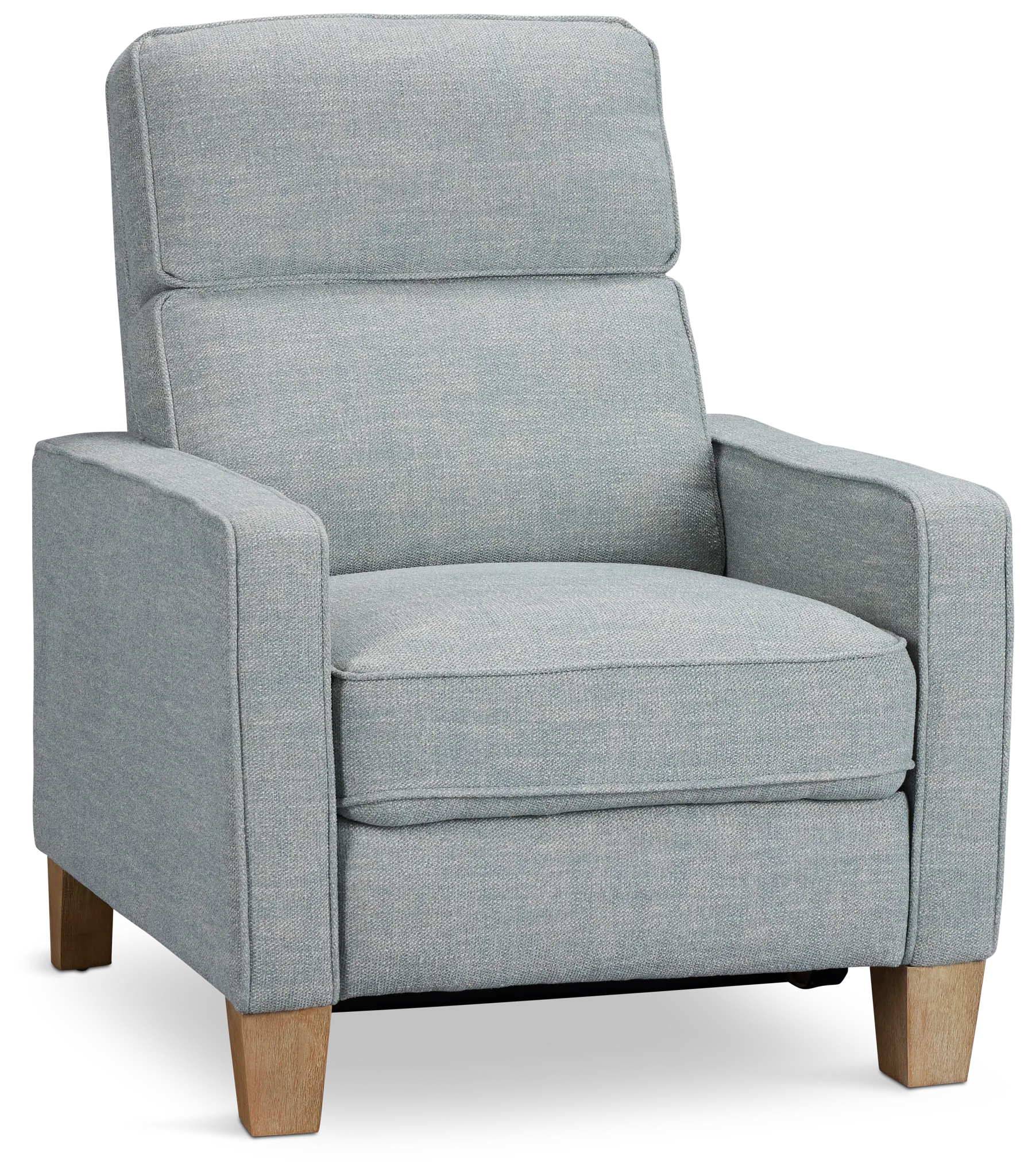 Bayside Light Blue Fabric Power Recliner